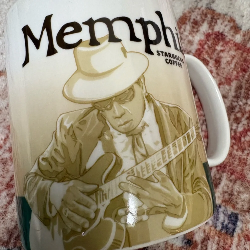 Memphis Tennessee Global Icon Starbucks Coffee Collector Mug 2011 **chip on rim*
